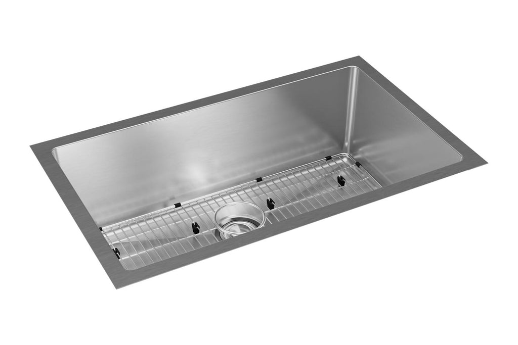 Elkay Tarja Crosstown® Calibre 16 Acero Inoxidable 32-1/2" x 18" x 10" de Un Tazón Bajo Cubierta (Kit) — vista de producto
