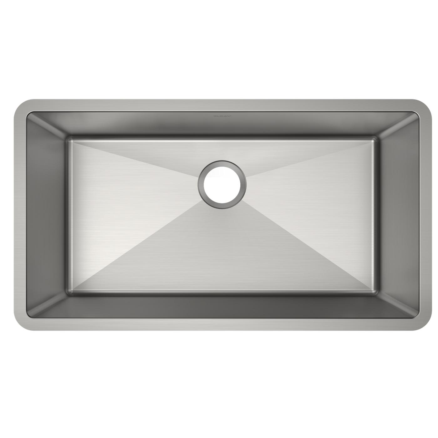 Elkay Tarja Crosstown® Calibre 16 Acero Inoxidable 32-1/2" x 18" x 10" de Un Tazón Bajo Cubierta — vista de producto