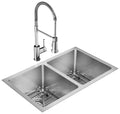 Elkay Tarja Crosstown® Calibre 16 Acero Inoxidable 30-3/4" x 18-1/2" x 10" de Dos Tazones Iguales Bajo Cubierta (Kit) with Faucet — vista de producto