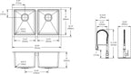 Elkay Tarja Crosstown® Calibre 16 Acero Inoxidable 30-3/4" x 18-1/2" x 10" de Dos Tazones Iguales Bajo Cubierta (Kit) with Faucet — vista de producto