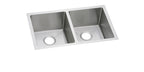 Elkay Tarja Crosstown® Calibre 16 Acero Inoxidable 30-3/4" x 18-1/2" x 10" de Dos Tazones Iguales Bajo Cubierta — vista de producto