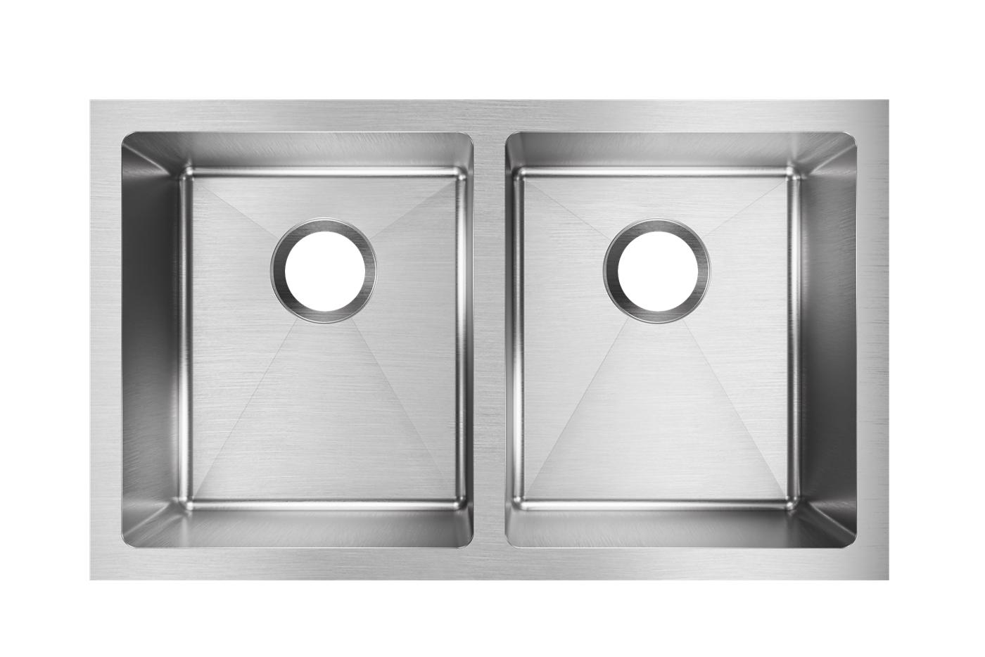 Elkay Tarja Crosstown® Calibre 16 Acero Inoxidable 30-3/4" x 18-1/2" x 10" de Dos Tazones Iguales Bajo Cubierta — vista de producto