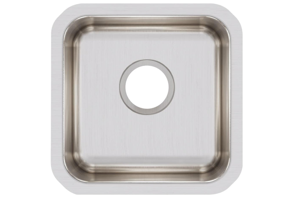 Elkay Tarja Lustertone® Classic Acero Inoxidable 14-1/2" x 14-1/2" x 7" de Un Tazón Bajo Cubierta — vista de producto