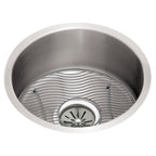 Elkay Tarja Lustertone® Classic Acero Inoxidable 14-3/8" x 14-3/8" x 6" de Un Tazón Bajo Cubierta — vista de producto