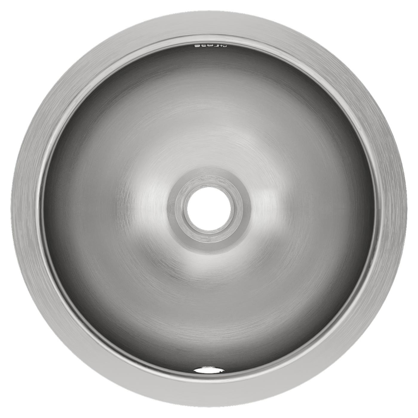 Elkay Tarja Asana® Acero Inoxidable 14-3/8" x 14-3/8" x 6" de Un Tazón Bajo Cubierta Bathroom with Overflow — vista de producto