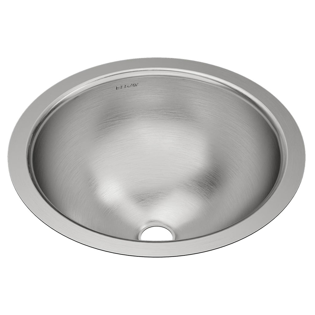 Elkay Tarja Asana® Acero Inoxidable 14-3/8" x 14-3/8" x 6" de Un Tazón Bajo Cubierta Bathroom with Overflow — vista de producto