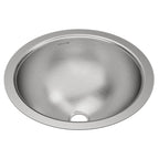 Elkay Tarja Asana® Acero Inoxidable 14-3/8" x 14-3/8" x 6" de Un Tazón Bajo Cubierta Bathroom with Overflow — vista de producto