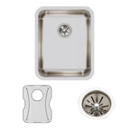 Elkay Tarja Lustertone® Classic Acero Inoxidable 16-1/2" x 20-1/2" x 7-7/8" de Un Tazón Bajo Cubierta (Kit) — ambiente de cocina