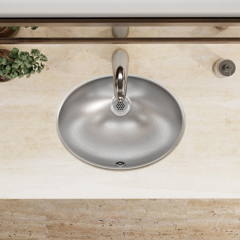 Elkay Tarja Asana® Acero Inoxidable 18" x 14" x 6" de Un Tazón Bajo Cubierta Bathroom — ambiente de cocina