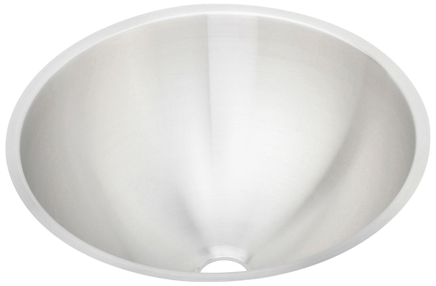 Elkay Tarja Asana® Acero Inoxidable 14-3/8" x 14-3/8" x 6" de Un Tazón Bajo Cubierta Bathroom with Overflow — vista de producto