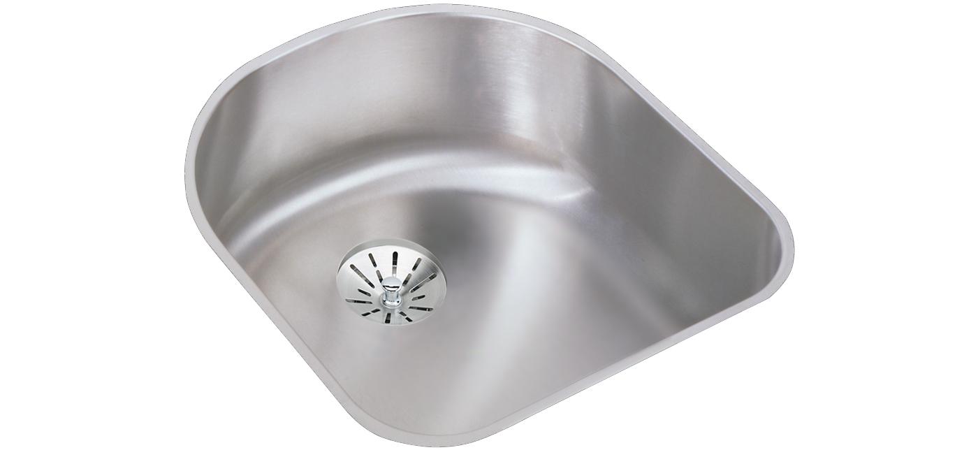 Elkay Tarja Lustertone® Classic Acero Inoxidable 18-1/2" x 20" x 7-1/2" de Un Tazón Bajo Cubierta with Perfect Drain® — vista de producto