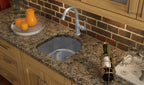 Elkay Tarja Lustertone® Classic Acero Inoxidable 18-1/2" x 20" x 7-1/2" de Un Tazón Bajo Cubierta with Perfect Drain® — ambiente de cocina