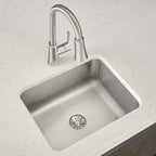 Elkay Tarja Lustertone® Classic Acero Inoxidable 20-1/2" x 16-1/2" x 7-7/8" de Un Tazón Bajo Cubierta with Perfect Drain® — vista de producto