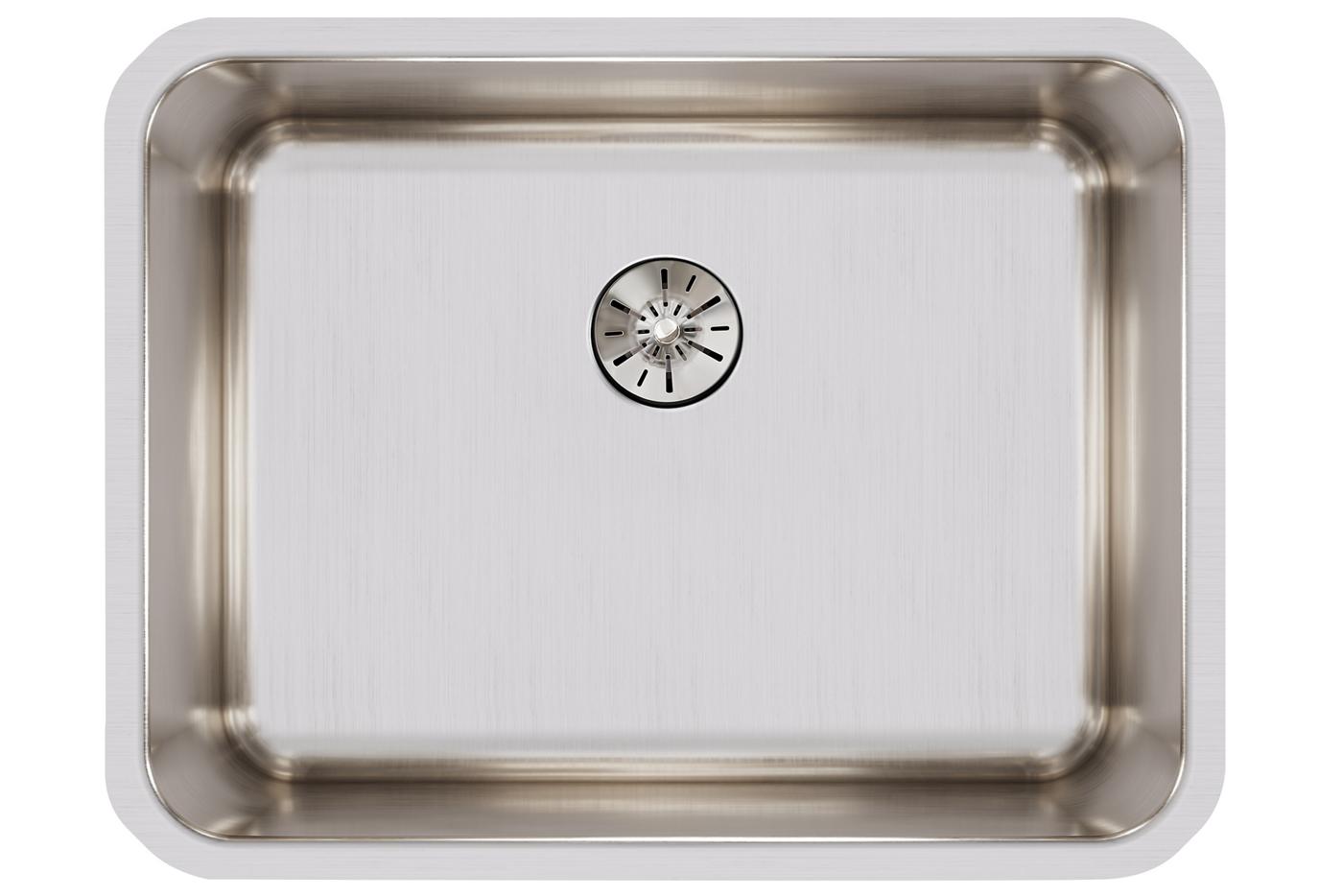 Elkay Tarja Lustertone® Classic Acero Inoxidable 23-1/2" x 18-1/4" x 10" de Un Tazón Bajo Cubierta with Perfect Drain® — vista de producto