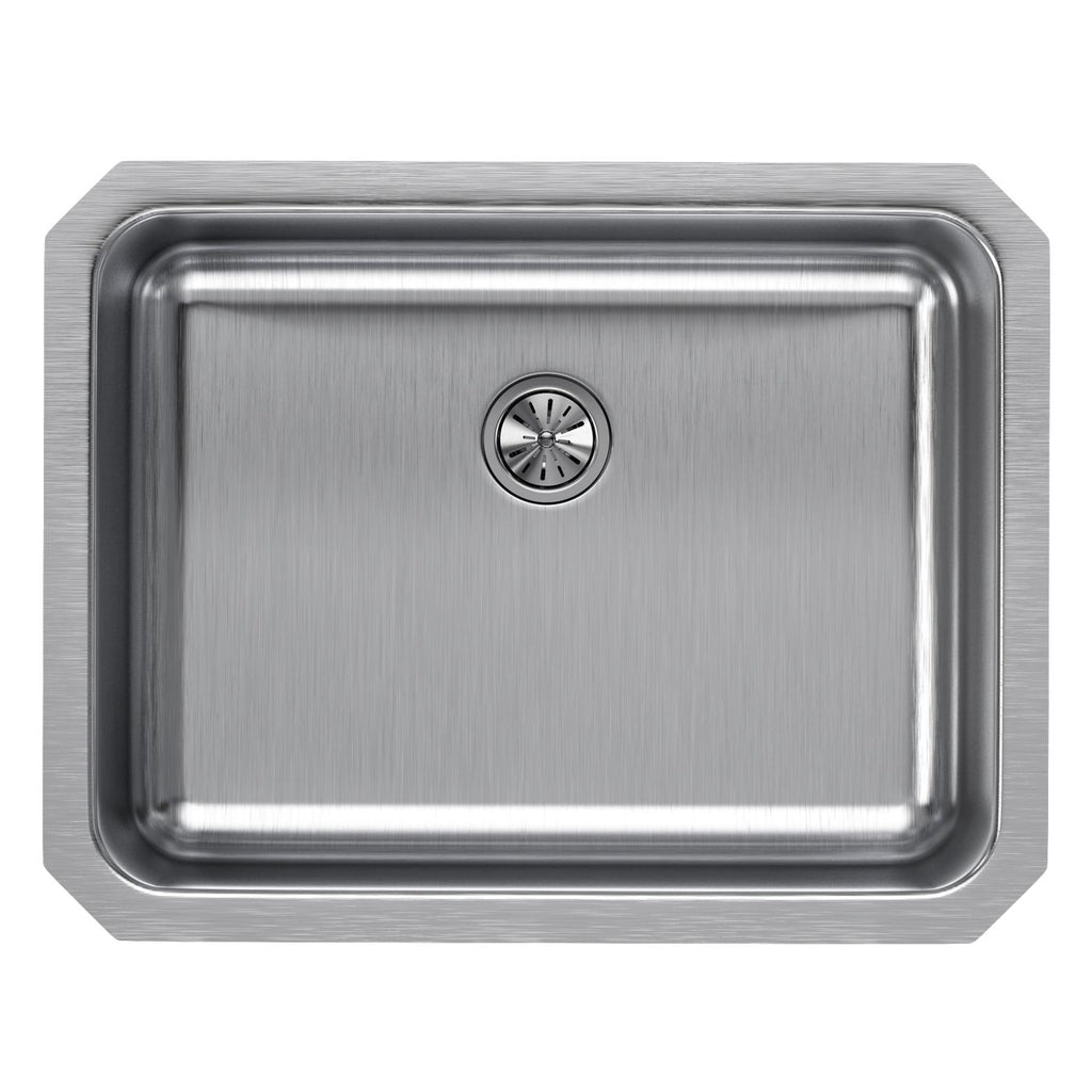 Elkay Tarja Lustertone® Classic Acero Inoxidable 23-1/2" x 18-1/4" x 7-1/2" de Un Tazón Bajo Cubierta with Perfect Drain® — vista de producto