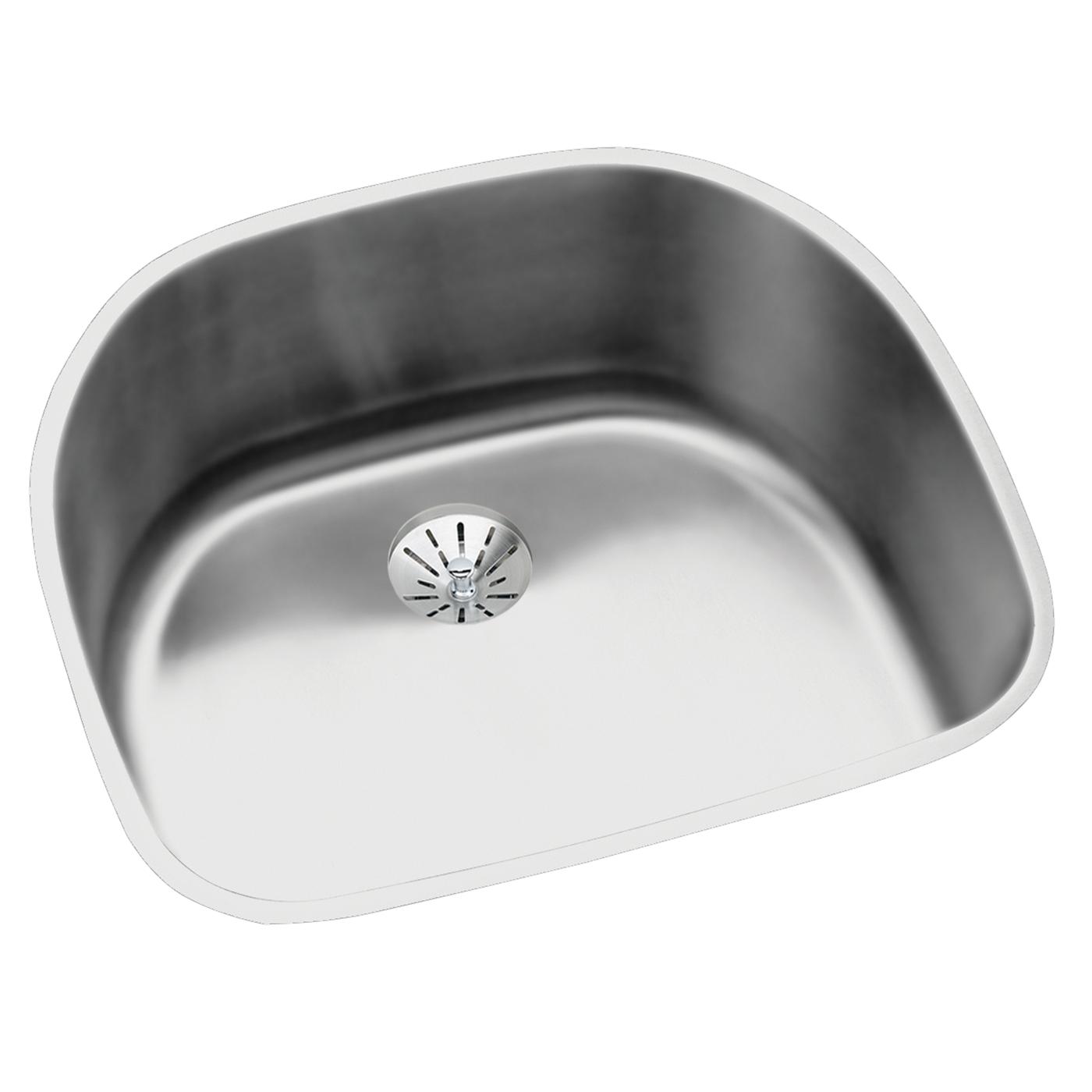 Elkay Tarja Lustertone® Classic Acero Inoxidable 23-5/8" x 21-1/4" x 7-1/2" de Un Tazón Bajo Cubierta — vista de producto