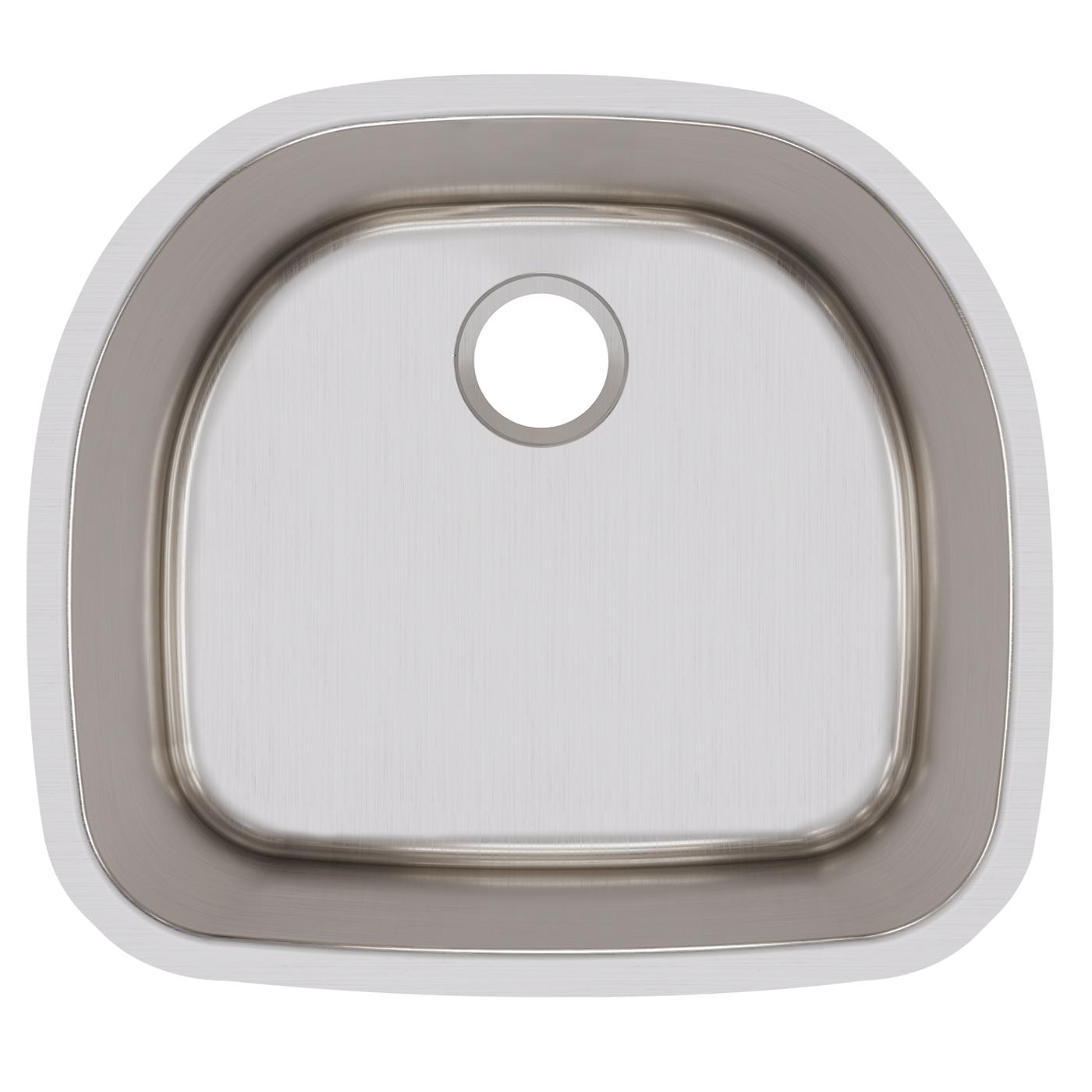 Elkay Tarja Lustertone® Classic Acero Inoxidable 23-5/8" x 21-1/4" x 10" de Un Tazón Bajo Cubierta — vista de producto