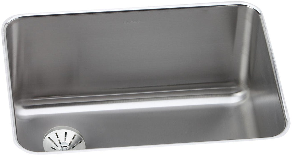 Elkay Tarja Lustertone® Classic Acero Inoxidable 25-1/2" x 19-1/4" x 10" de Un Tazón Bajo Cubierta with Left Perfect Drain® — vista de producto