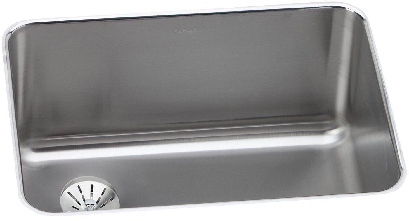 Elkay Tarja Lustertone® Classic Acero Inoxidable 25-1/2" x 19-1/4" x 8" de Un Tazón Bajo Cubierta with Left Drain — vista de producto