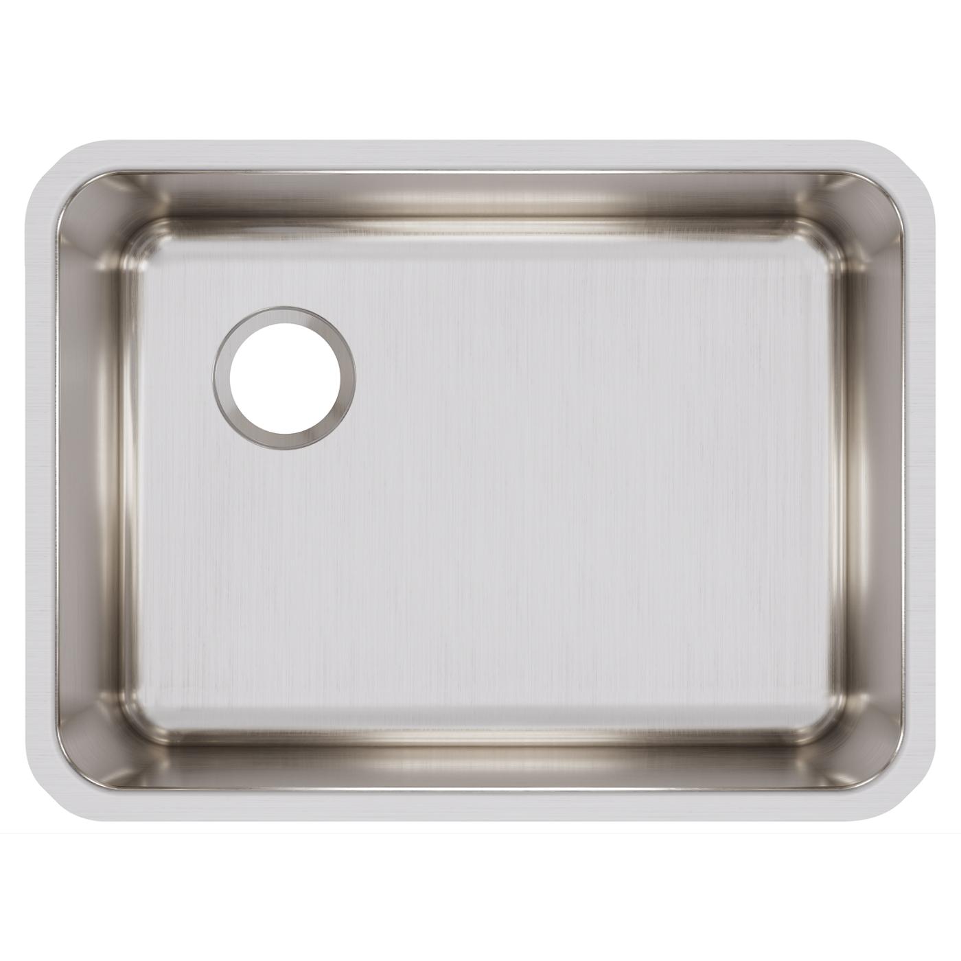 Elkay Tarja Lustertone® Classic Acero Inoxidable 25-1/2" x 19-1/4" x 10" de Un Tazón Bajo Cubierta with Left Drain — vista de producto