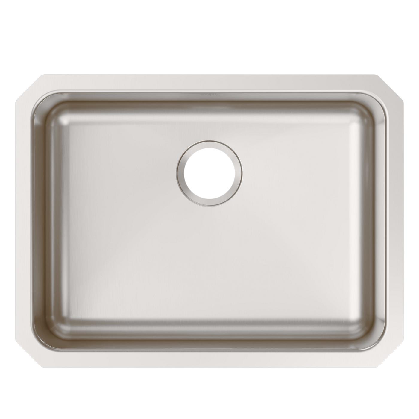 Elkay Tarja Lustertone® Classic Acero Inoxidable 25-1/2" x 19-1/4" x 12" de Un Tazón Bajo Cubierta — vista de producto