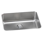 Elkay Tarja Lustertone® Classic Acero Inoxidable 25-1/2" x 19-1/4" x 8" de Un Tazón Bajo Cubierta with Right Perfect Drain® — vista de producto