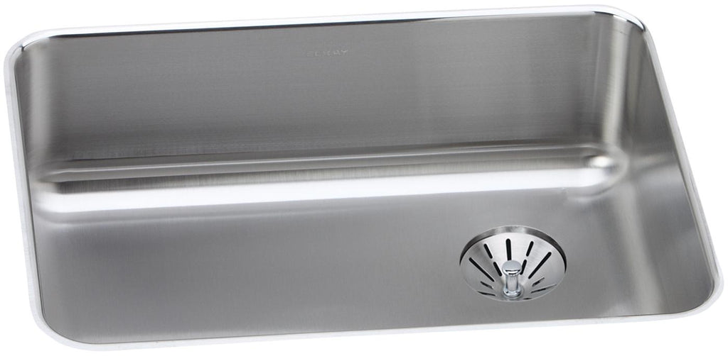 Elkay Tarja Lustertone® Classic Acero Inoxidable 25-1/2" x 19-1/4" x 8" de Un Tazón Bajo Cubierta with Right Perfect Drain® — vista de producto