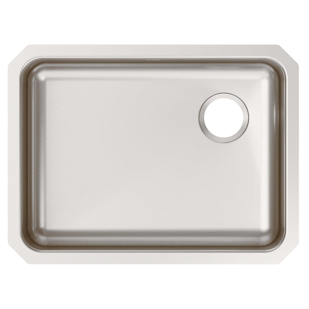 Elkay Tarja Lustertone® Classic Acero Inoxidable 25-1/2" x 19-1/4" x 8" de Un Tazón Bajo Cubierta with Right Drain — vista de producto