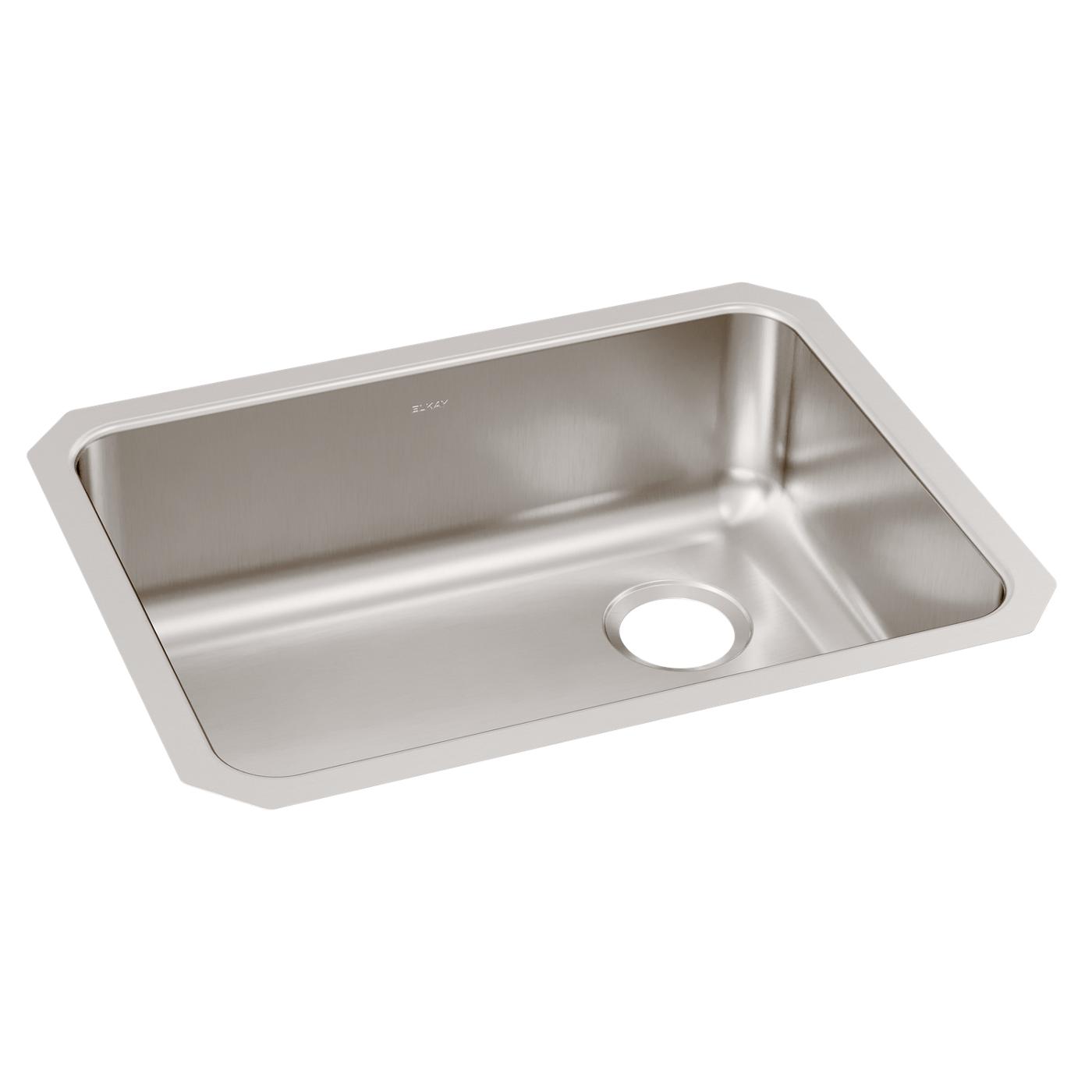 Elkay Tarja Lustertone® Classic Acero Inoxidable 25-1/2" x 19-1/4" x 8" de Un Tazón Bajo Cubierta — vista de producto