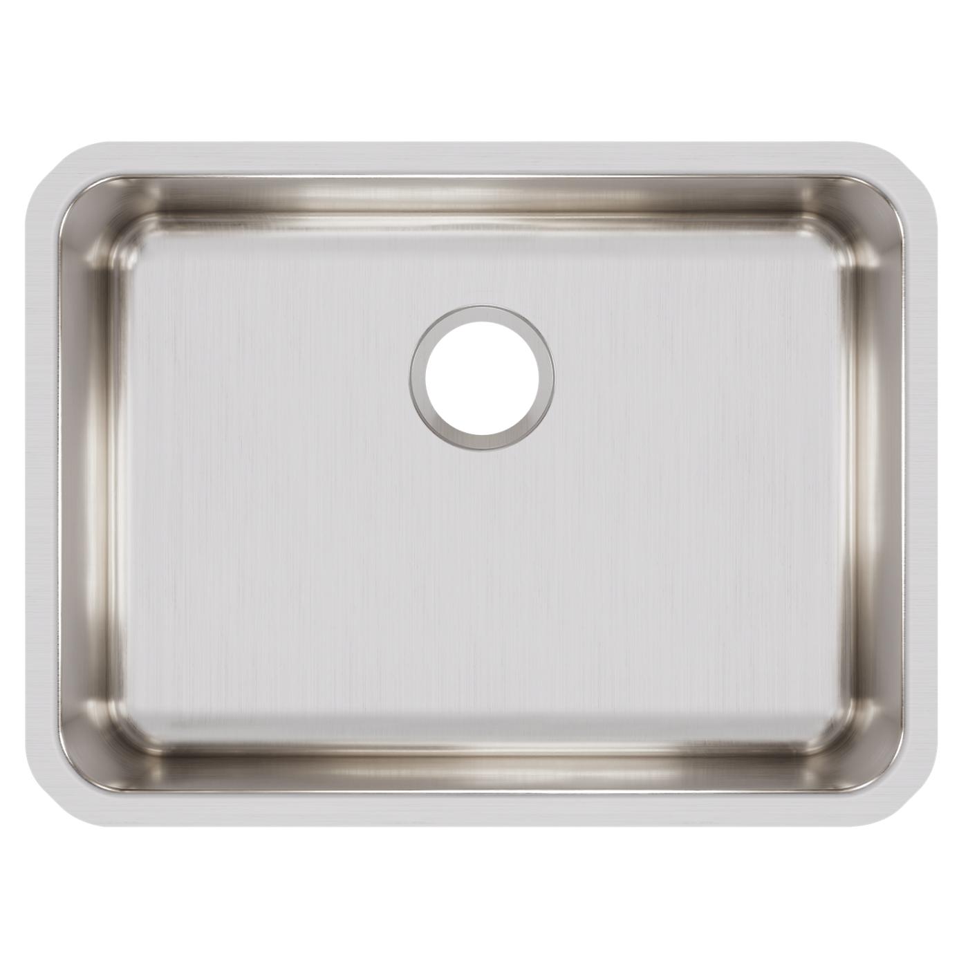 Elkay Tarja Lustertone® Classic Acero Inoxidable 25-1/2" x 19-1/4" x 8" de Un Tazón Bajo Cubierta — vista de producto
