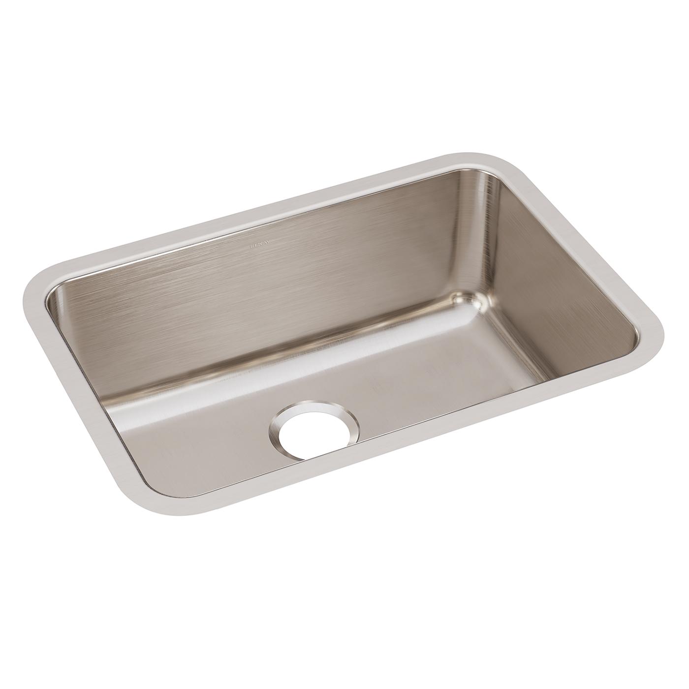 Elkay Tarja Lustertone® Classic Acero Inoxidable 26-1/2" x 18-1/2" x 10" de Un Tazón Bajo Cubierta — vista de producto