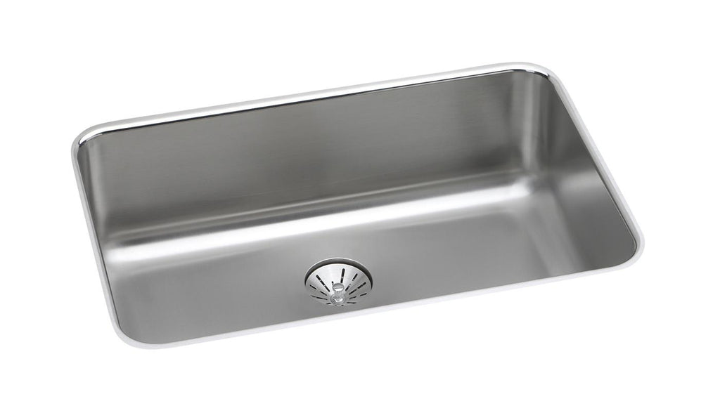 Elkay Tarja Lustertone® Classic Acero Inoxidable 26-1/2" x 18-1/2" x 8" de Un Tazón Bajo Cubierta with Perfect Drain® — vista de producto