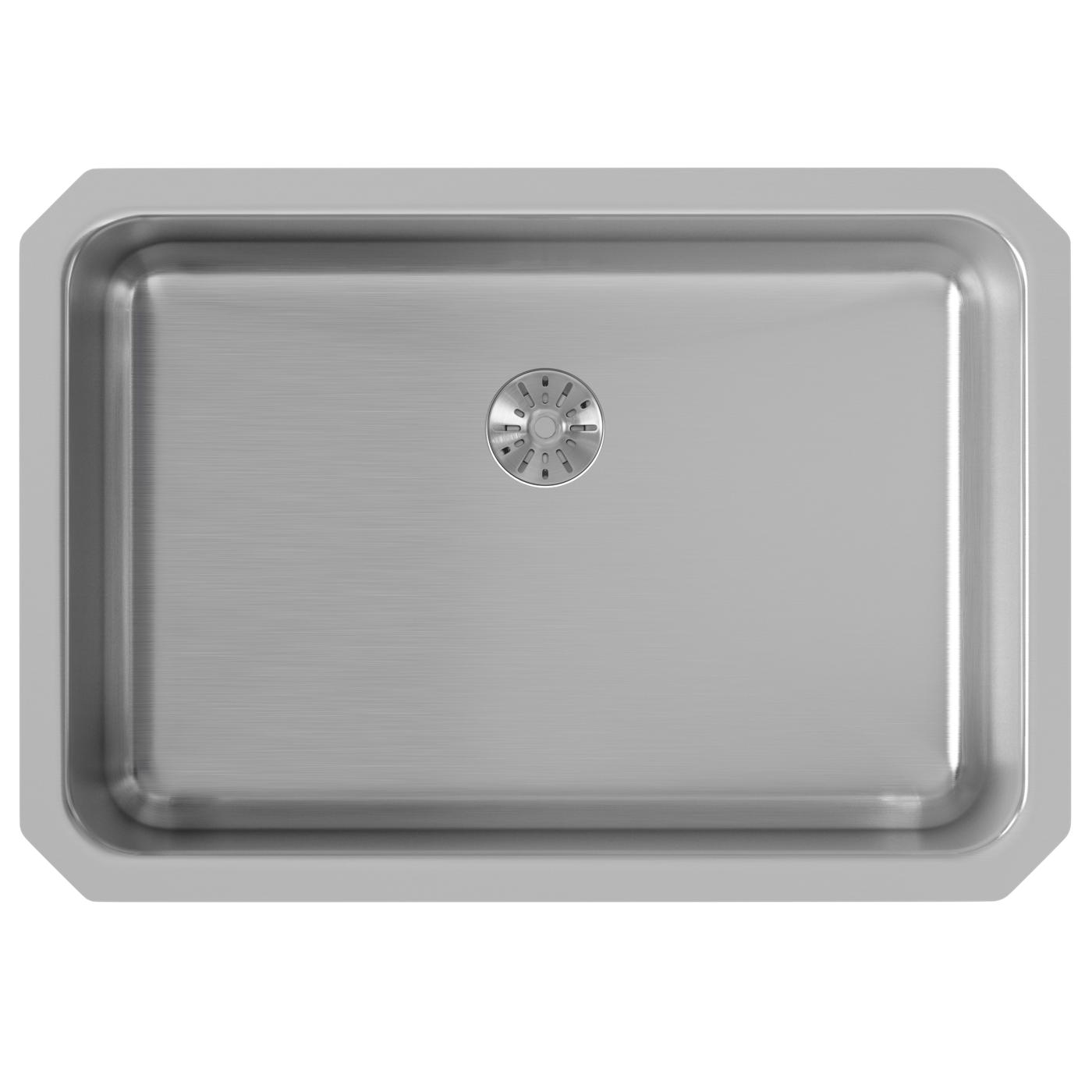 Elkay Tarja Lustertone® Classic Acero Inoxidable 26-1/2" x 18-1/2" x 8" de Un Tazón Bajo Cubierta with Perfect Drain® — vista de producto