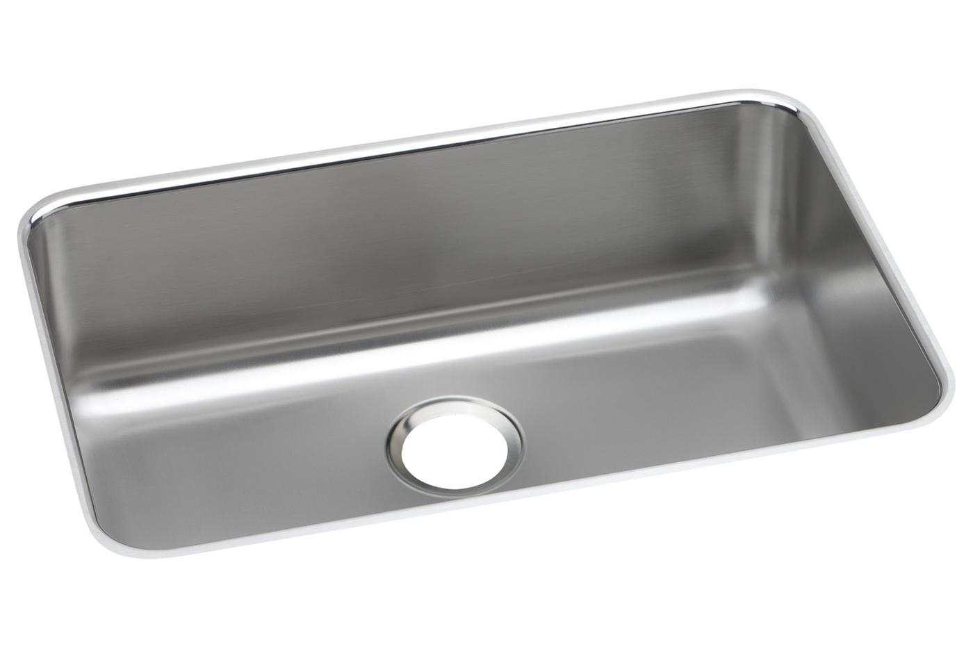 Elkay Tarja Lustertone® Classic Acero Inoxidable 26-1/2" x 18-1/2" x 8" de Un Tazón Bajo Cubierta — vista de producto