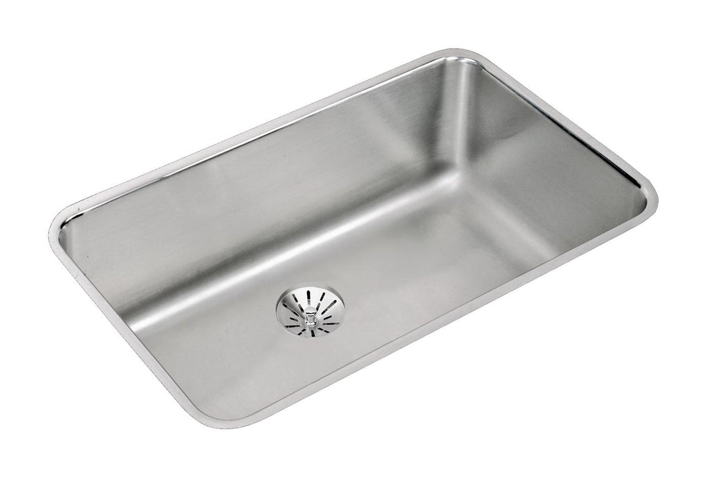 Elkay Tarja Lustertone® Classic Acero Inoxidable 30-1/2" x 18-1/2" x 10" de Un Tazón Bajo Cubierta (Kit) with Perfect Drain® — vista de producto