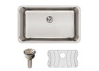 Elkay Tarja Lustertone® Classic Acero Inoxidable 30-1/2" x 18-1/2" x 10" de Un Tazón Bajo Cubierta (Kit) with Perfect Drain® — vista de producto