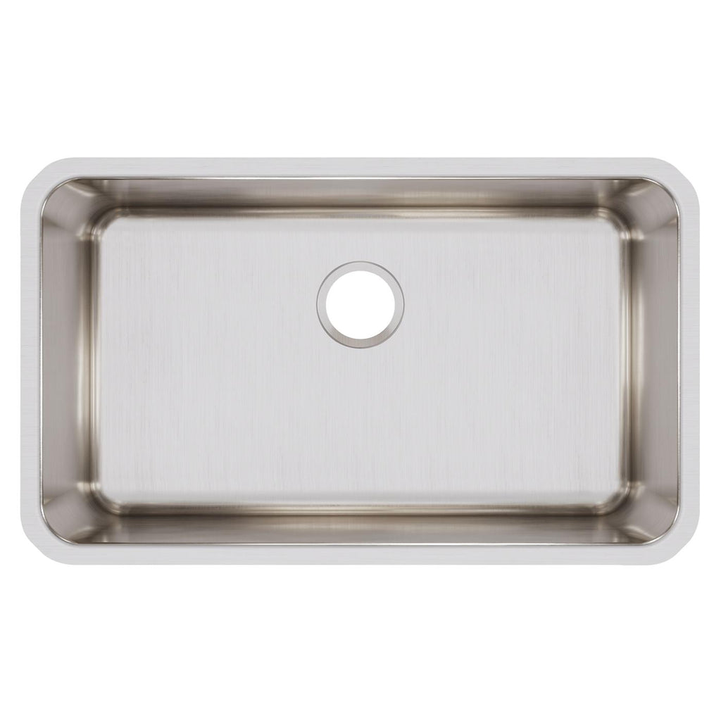 Elkay Tarja Lustertone® Classic Acero Inoxidable 30-1/2" x 18-1/2" x 11-1/2" de Un Tazón Bajo Cubierta — vista de producto