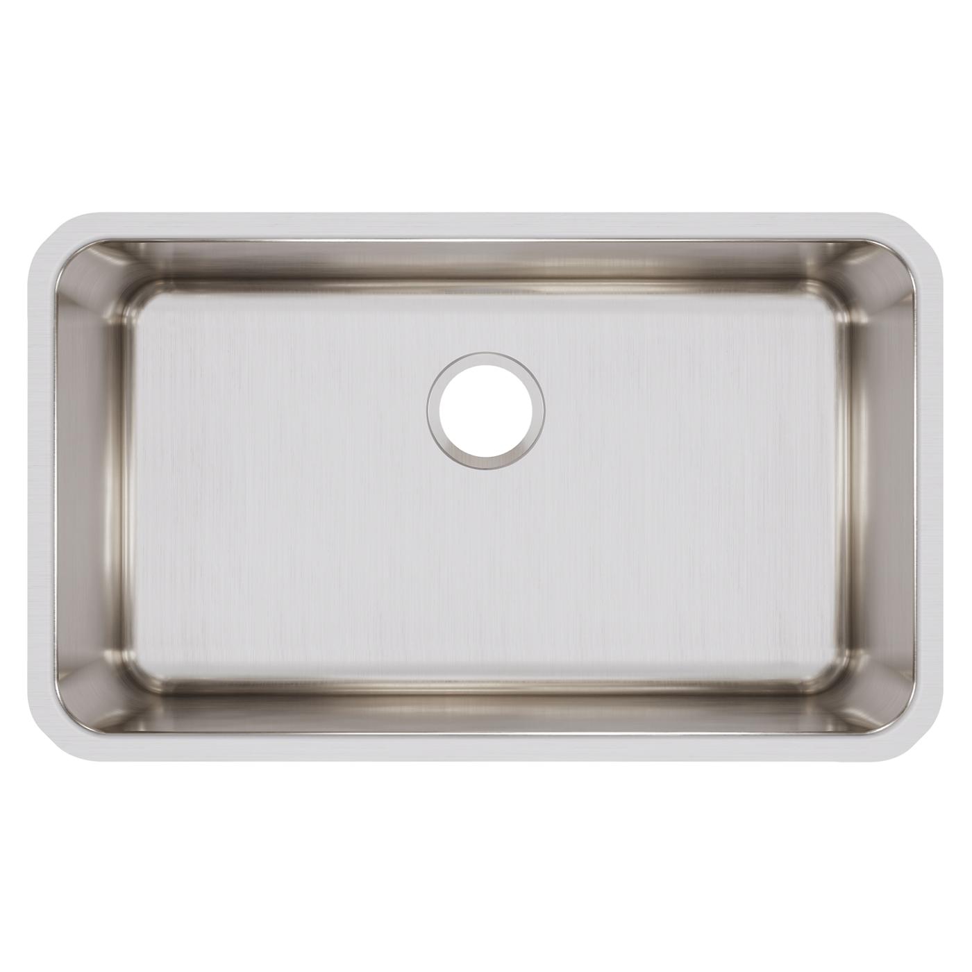 Elkay Tarja Lustertone® Classic Acero Inoxidable 30-1/2" x 18-1/2" x 11-1/2" de Un Tazón Bajo Cubierta — vista de producto