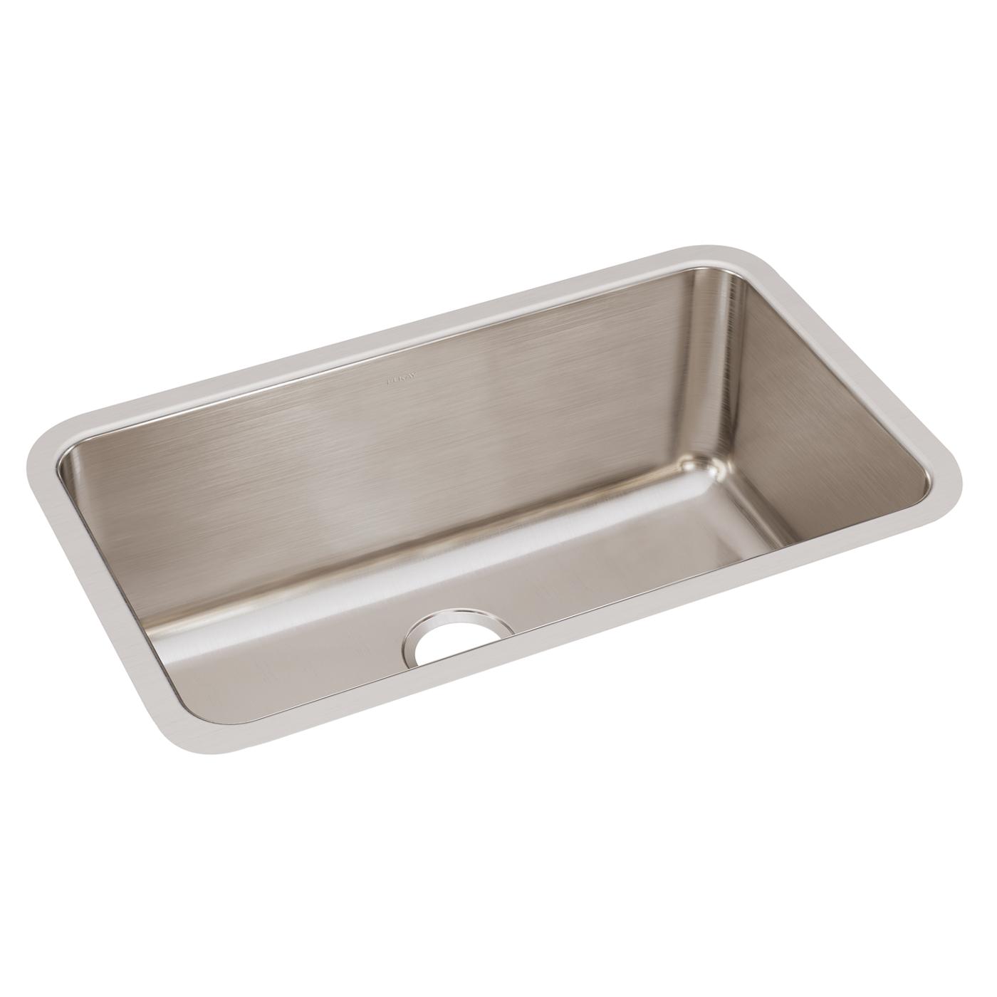 Elkay Tarja Lustertone® Classic Acero Inoxidable 30-1/2" x 18-1/2" x 11-1/2" de Un Tazón Bajo Cubierta — vista de producto