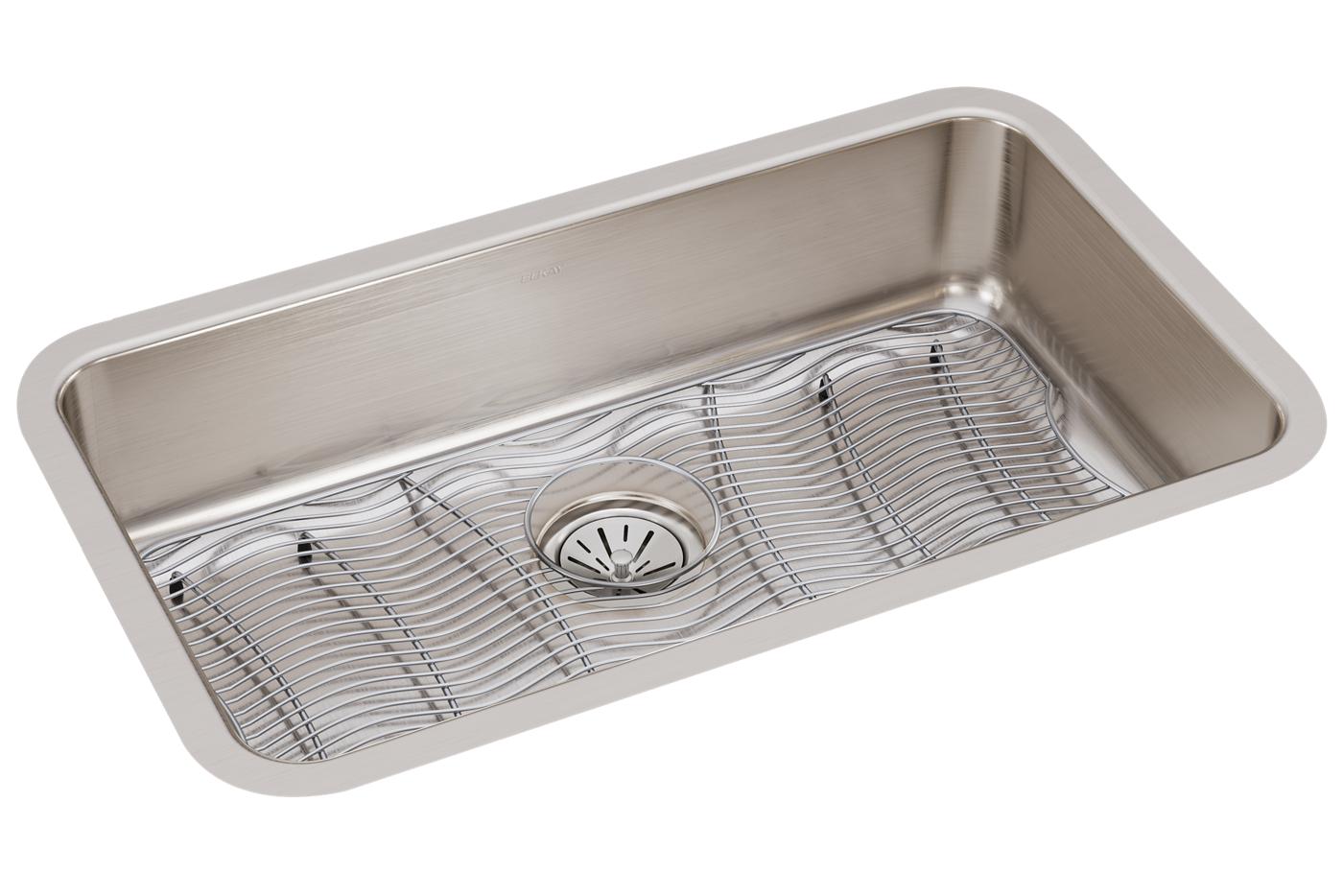 Elkay Tarja Lustertone® Classic Acero Inoxidable 30-1/2" x 18-1/2" x 4-7/8" de Un Tazón ADA Bajo Cubierta — vista de producto