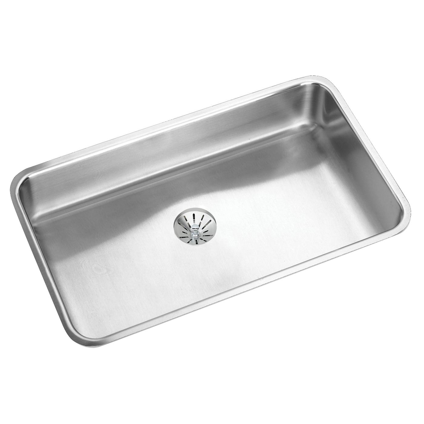 Elkay Tarja Lustertone® Classic Acero Inoxidable 31-3/4" x 16-1/2" x 4-7/8" de Dos Tazones Iguales ADA Bajo Cubierta — vista de producto