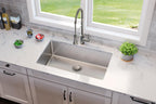 Elkay Tarja Lustertone Iconix® Calibre 18 Acero Inoxidable 32-1/2 x 19-1/2" x 9" de Un Tazón Bajo Cubierta — ambiente de cocina
