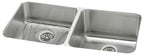 Elkay Tarja Lustertone® Classic Acero Inoxidable 30-3/4" x 18-1/2" x 10" de Dos Tazones Iguales Bajo Cubierta (Kit) with Right Drain — vista de producto