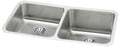 Elkay Tarja Lustertone® Classic Acero Inoxidable 30-3/4" x 18-1/2" x 10" de Dos Tazones Iguales Bajo Cubierta with Left Perfect Drain® — vista de producto