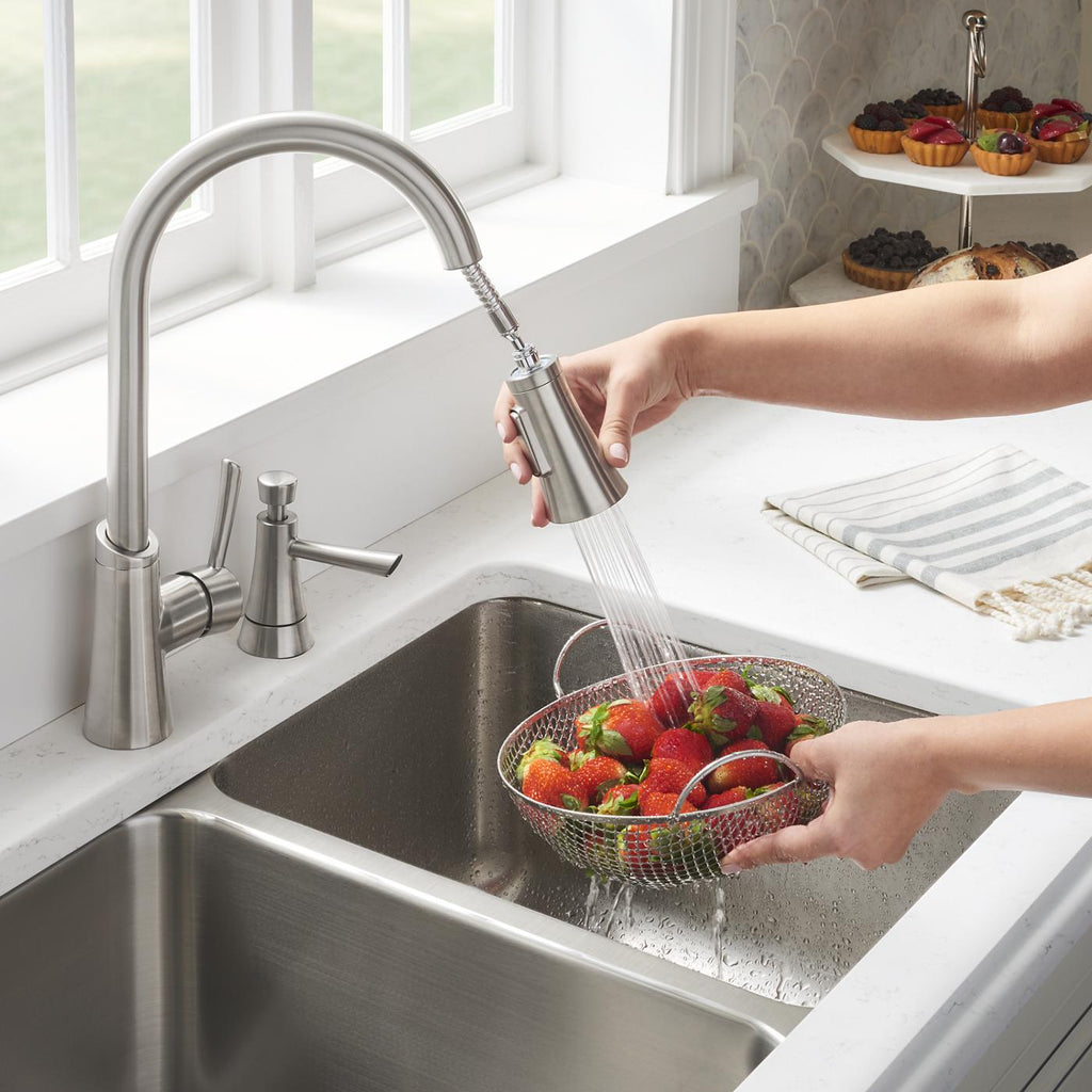Elkay Tarja Lustertone® Classic Acero Inoxidable 30-3/4" x 18-1/2" x 10" de Dos Tazones Bajo Cubierta with Perfect Drain® — vista de producto