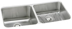Elkay Tarja Lustertone® Classic Acero Inoxidable 30-3/4" x 18-1/2" x 10" de Dos Tazones Bajo Cubierta with Perfect Drain® — vista de producto
