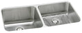 Elkay Tarja Lustertone® Classic Acero Inoxidable 30-3/4" x 18-1/2" x 10" de Dos Tazones Iguales Bajo Cubierta (Kit) with Right Drain — vista de producto