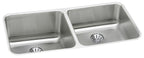 Elkay Tarja Lustertone® Classic Acero Inoxidable 30-3/4" x 18-1/2" x 10" de Dos Tazones Iguales Bajo Cubierta with Right Perfect Drain® — vista de producto