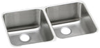 Elkay Tarja Lustertone® Classic Acero Inoxidable 30-3/4" x 18-1/2" x 10" de Dos Tazones Iguales Bajo Cubierta with Right Drain — vista de producto
