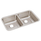 Elkay Tarja Lustertone® Classic Acero Inoxidable 30-3/4" x 18-1/2" x 4-3/8" de Dos Tazones Iguales ADA Bajo Cubierta — vista de producto